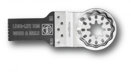 E-Cut  Long Life - BIM-Sägeblatt, Fein - SL, Länge 34 mm, Breite 20 mm, VE 10 Stk., Art. 6 35 02 183 24 0 