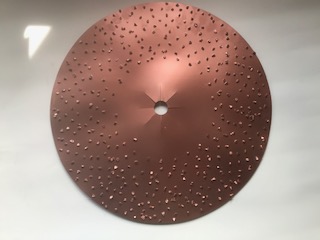 Metallscheibe - DOPPELSEITIG, DM 400 x 25 mm, GROB, HM-Splitt 