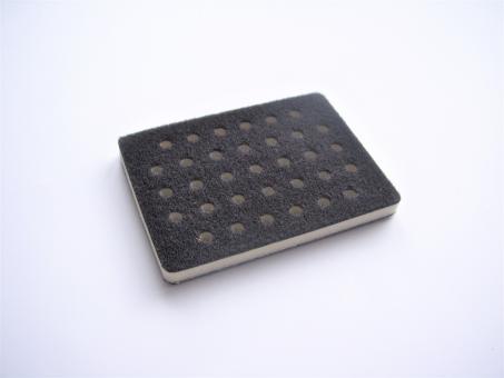 Softauflage,  75 x 100 x 10 mm,  velour / klett, für MINI-S Schleifer 