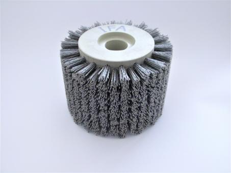 Walzenbürste, DM 150 x 110 mm Länge, Bo. 30 mm,  NYLON,  Korn 60 